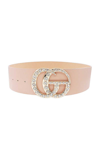 Multi Rhinestone Buckle Belt - Deals Kiosk