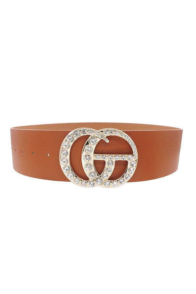 Multi Rhinestone Buckle Belt - Deals Kiosk