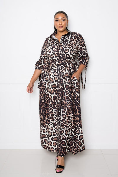 Leopard Printed Dress - Deals Kiosk