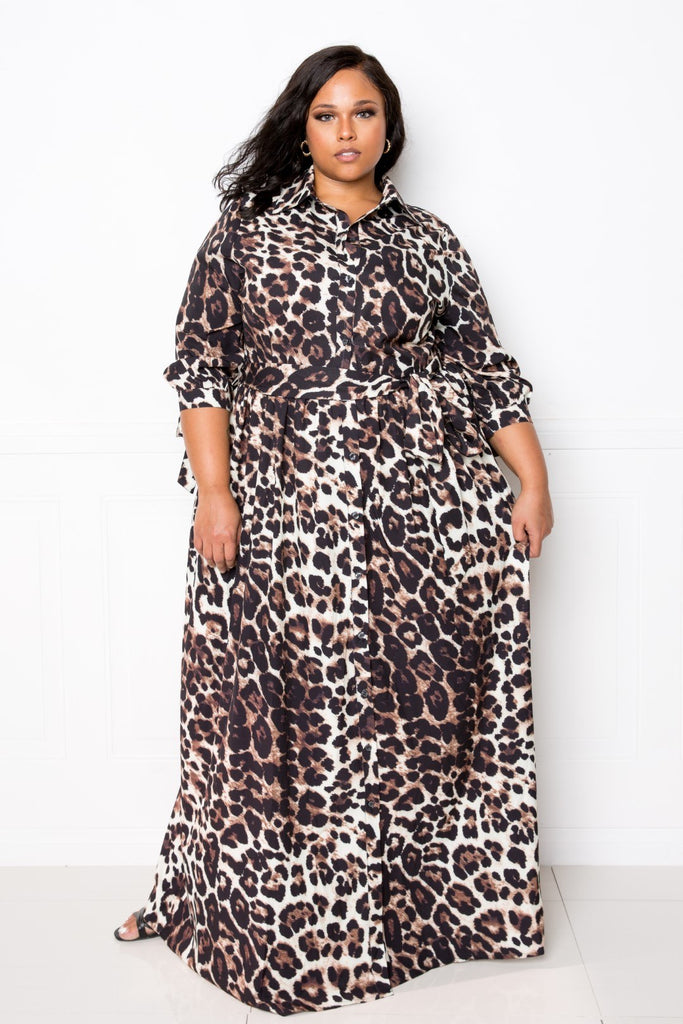 Leopard Printed Dress - Deals Kiosk