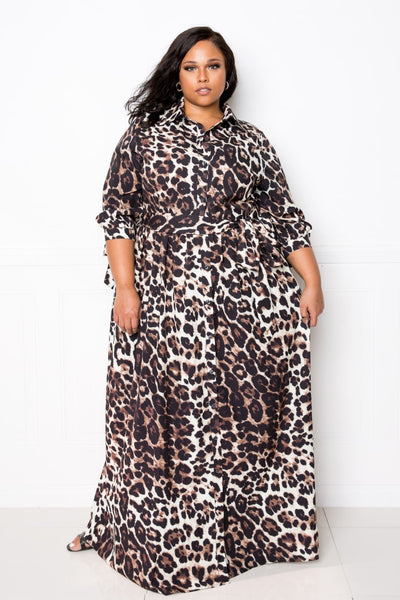 Leopard Printed Dress - Deals Kiosk