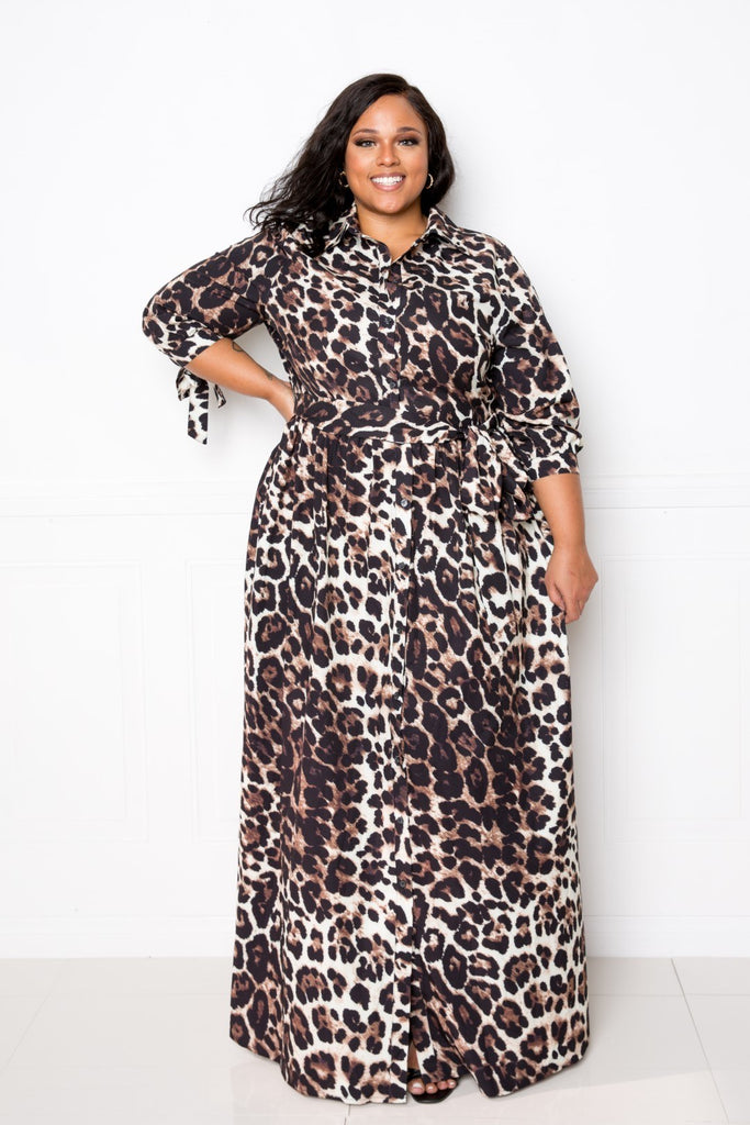 Leopard Printed Dress - Deals Kiosk