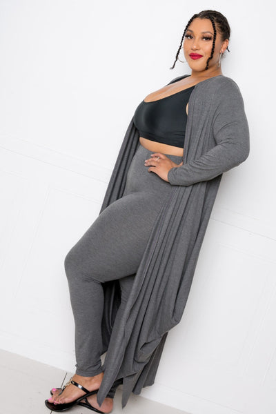 Bubbled Hem Waterfall Cardigan - Deals Kiosk