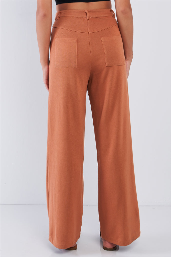 High Waisted Stretchy High Quality Casual Pant Relaxed Fit Camel Pant - Deals Kiosk