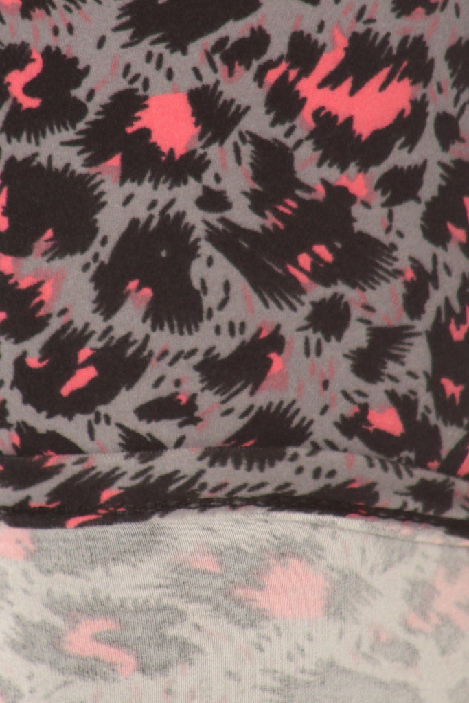 Plus Size Cheetah Printed Knit Legging With Elastic Waistband, And High Waist Fit. - Deals Kiosk