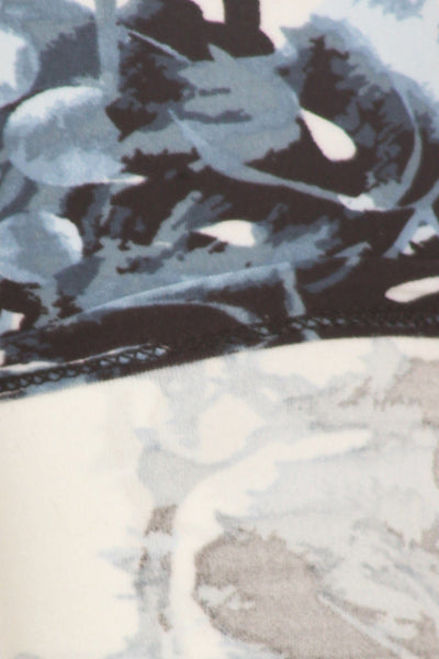 Plus Size Floral Print, Full Length Leggings In A Slim Fitting Style With A Banded High Waist - Deals Kiosk