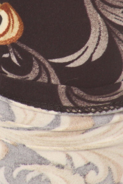 Plus Size Paisley Print, Full Length Leggings In A Slim Fitting Style With A Banded High Waist - Deals Kiosk