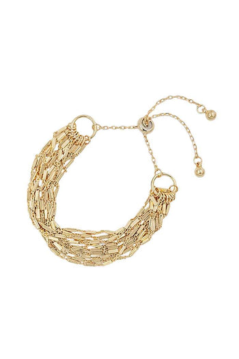 Multi Metal Chain Adjust Bracelet - Deals Kiosk