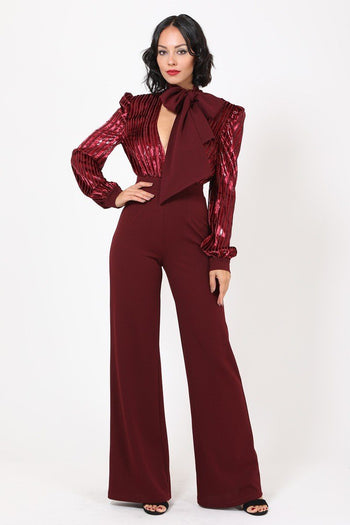 Gorgeous Shiny Lining Pattern Jumpsuit - Deals Kiosk