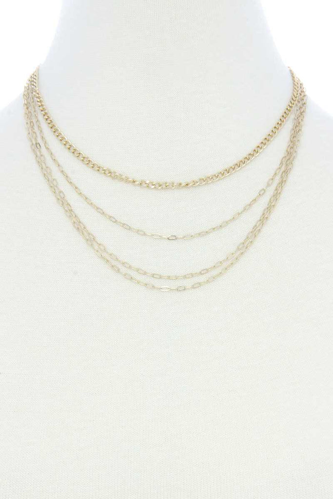 4 Layer Metal Necklace - Deals Kiosk
