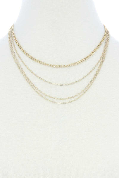 4 Layer Metal Necklace - Deals Kiosk