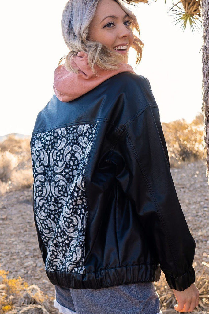 A Faux Leather Jacket - Deals Kiosk