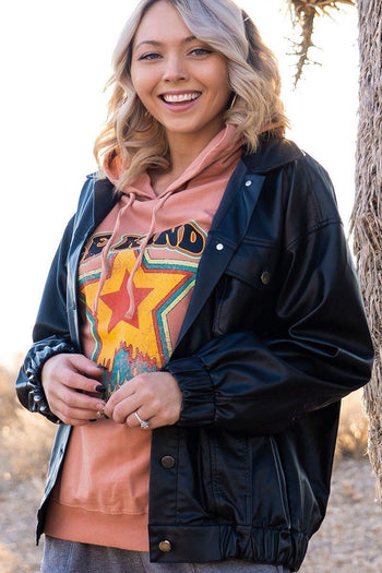 A Faux Leather Jacket - Deals Kiosk