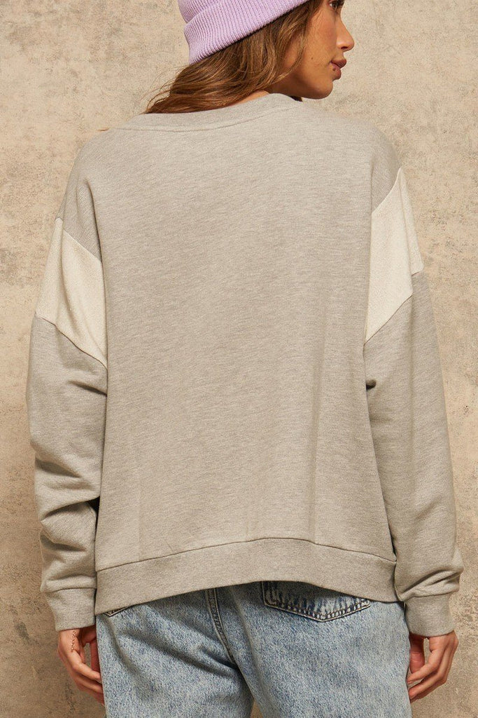 A French Terry Knit Graphic Sweatshirt - Deals Kiosk