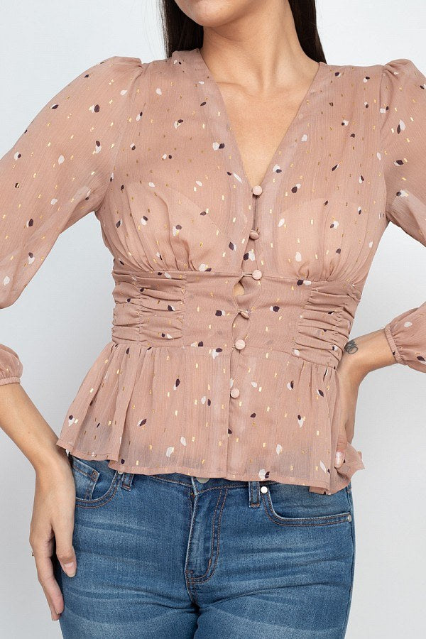 Paint Splatter Button Down - Deals Kiosk