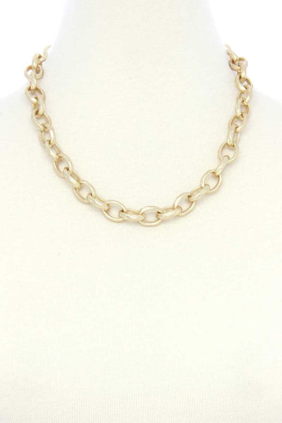 Circle Link Metal Necklacecircle Link Metal Necklace - Deals Kiosk