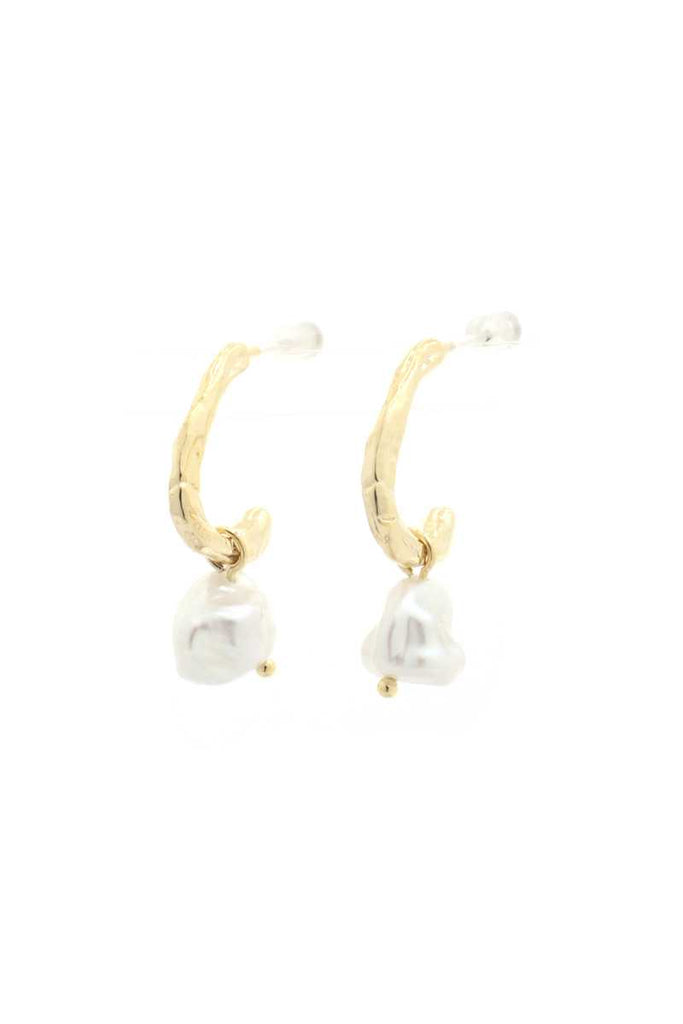 Open Circle Peral Bead Earring - Deals Kiosk