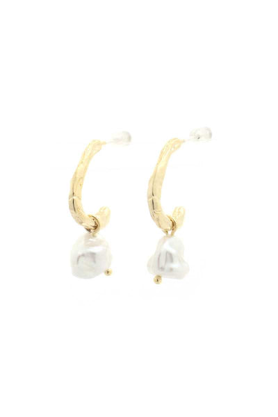 Open Circle Peral Bead Earring - Deals Kiosk