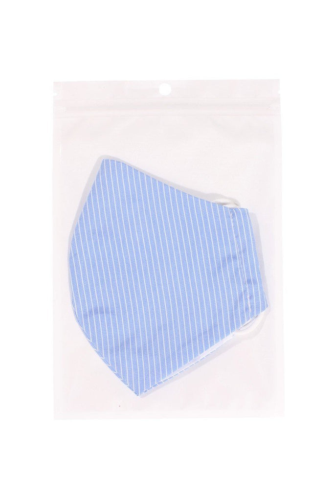 Cotton Stripe 3d Reusable Face Mask - Deals Kiosk