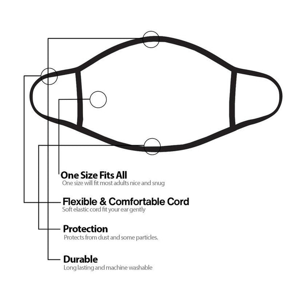 Graphic Printed Face Mask Unisex Adult - Deals Kiosk