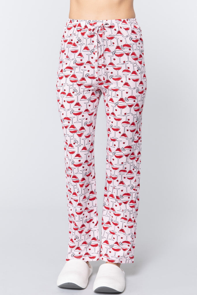 Cocktail Print Cotton Pajama - Deals Kiosk
