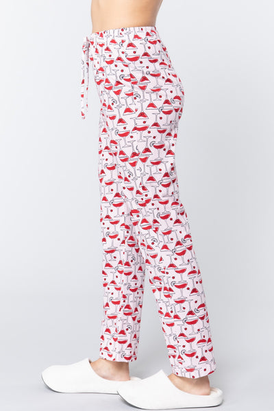 Cocktail Print Cotton Pajama - Deals Kiosk