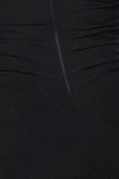 Asymmetrical Neckline Puff Sleeve Mini Dress - Deals Kiosk