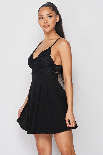 Floral Lace Fit & Flare Dress - Deals Kiosk