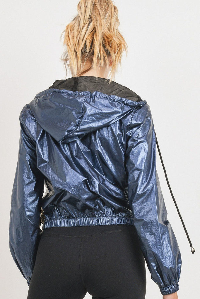 Metallic Colorblock Jacket - Deals Kiosk