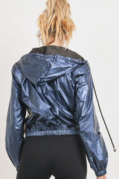 Metallic Colorblock Jacket - Deals Kiosk