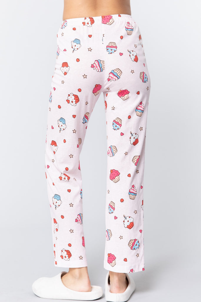 Cupcake Print Cotton Pajama - Deals Kiosk