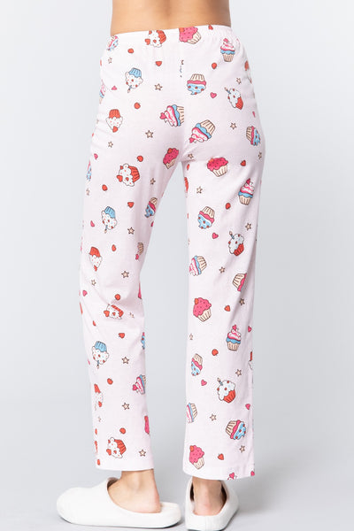 Cupcake Print Cotton Pajama - Deals Kiosk