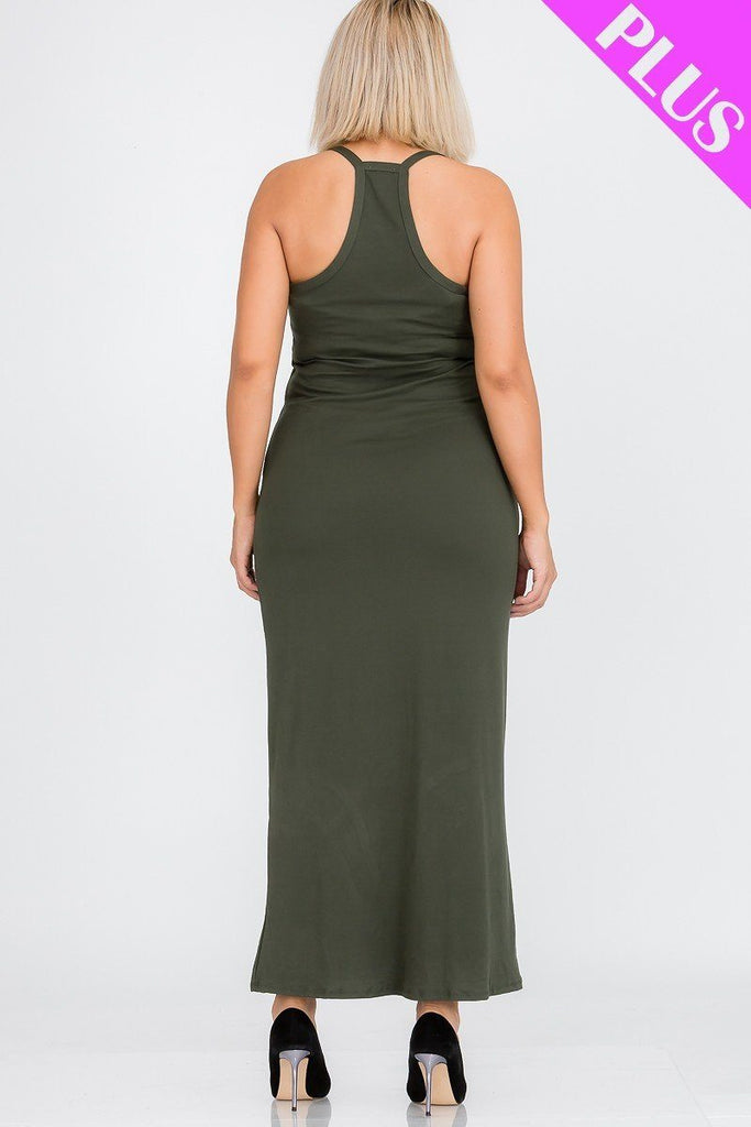 Plus Size Racer Back Maxi Dress - Deals Kiosk