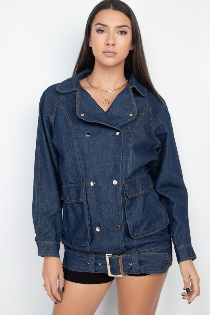 Long Denim Jacket - Deals Kiosk