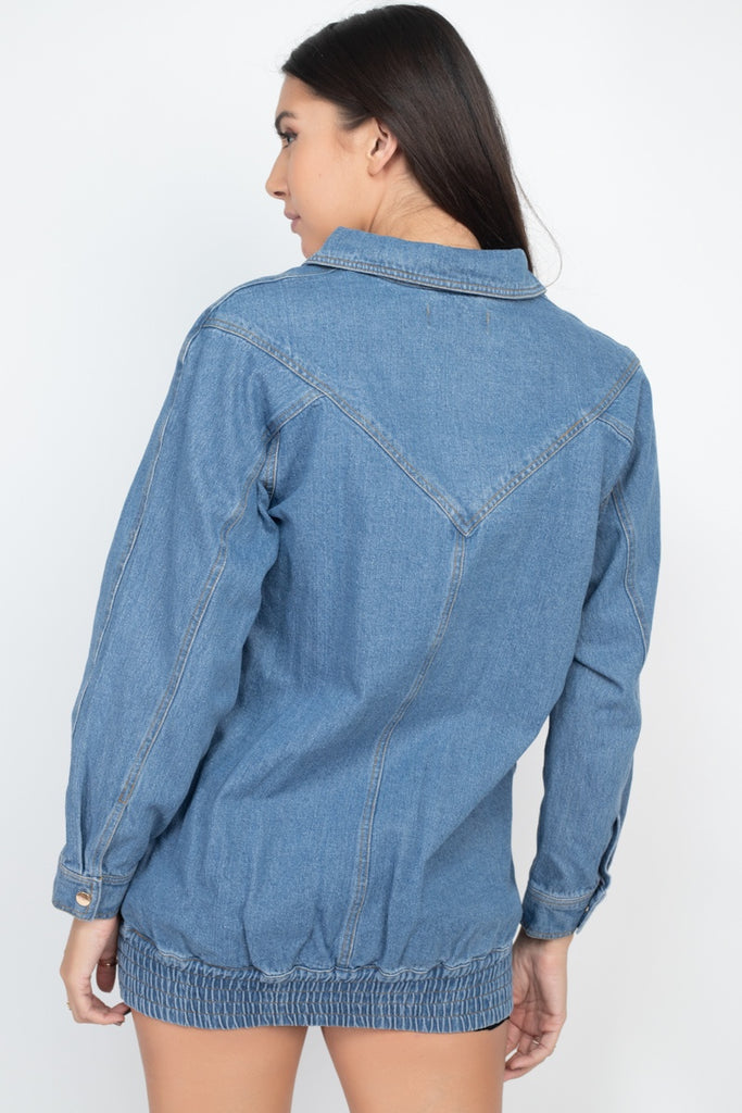 Long Denim Jacket - Deals Kiosk