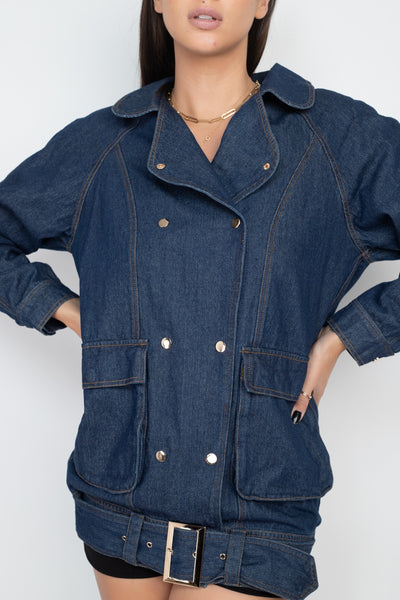 Long Denim Jacket - Deals Kiosk