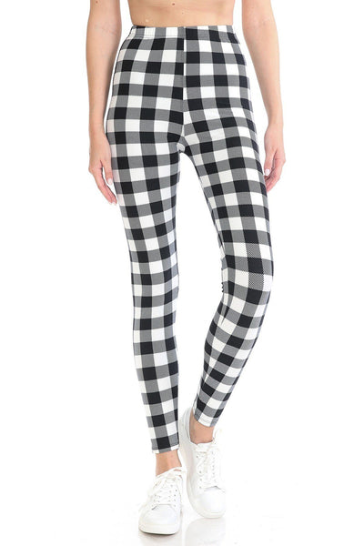 Multi Printed, High Waisted, Leggings With An Elasticized Waist Band - Deals Kiosk