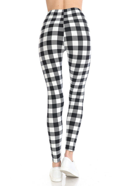 Multi Printed, High Waisted, Leggings With An Elasticized Waist Band - Deals Kiosk