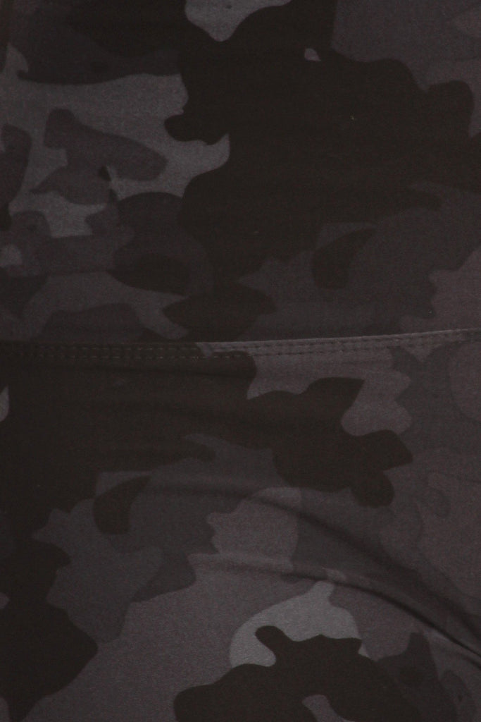 5-inch Long Yoga Style Banded Lined Camouflage Printed Knit Legging With High Waist - Deals Kiosk