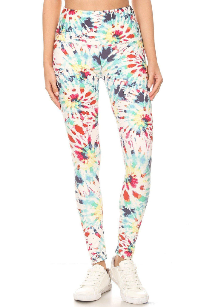 5-inch Long Yoga Style Banded Lined Camouflage Printed Knit Legging With High Waist - Deals Kiosk