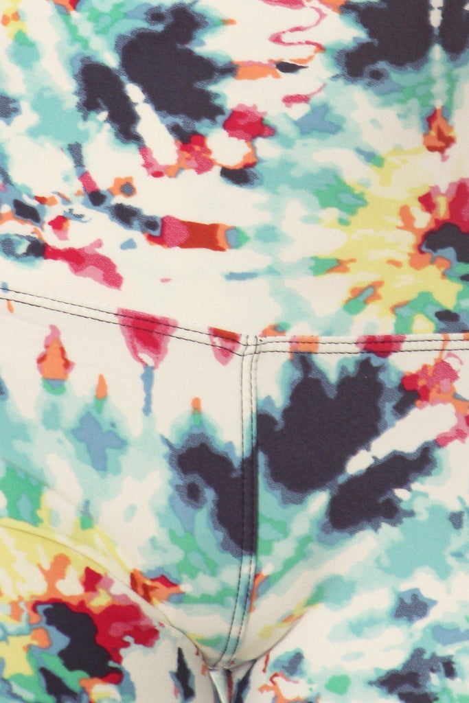 5-inch Long Yoga Style Banded Lined Camouflage Printed Knit Legging With High Waist - Deals Kiosk