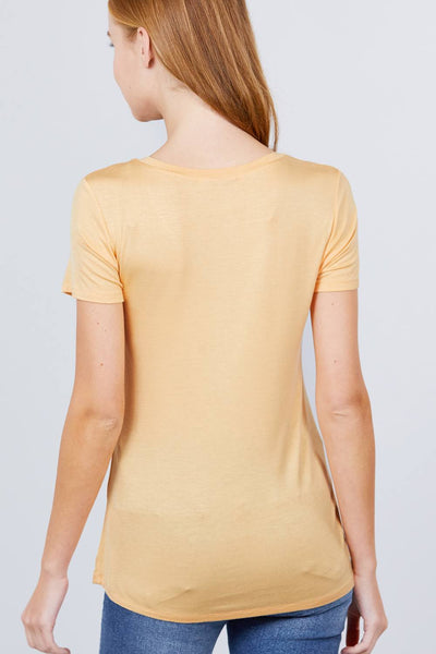 V-neck Rayon Jersey Top - Deals Kiosk