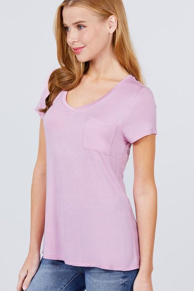 V-neck Rayon Jersey Top - Deals Kiosk