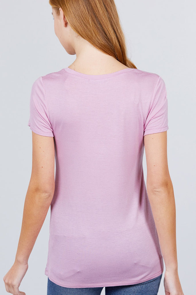 V-neck Rayon Jersey Top - Deals Kiosk
