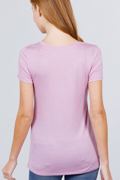 V-neck Rayon Jersey Top - Deals Kiosk