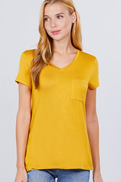 V-neck Rayon Jersey Top - Deals Kiosk
