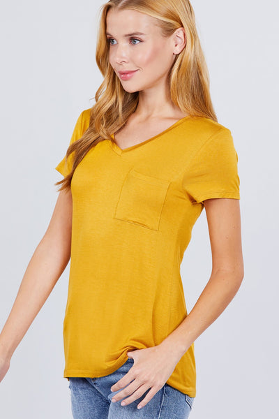 V-neck Rayon Jersey Top - Deals Kiosk