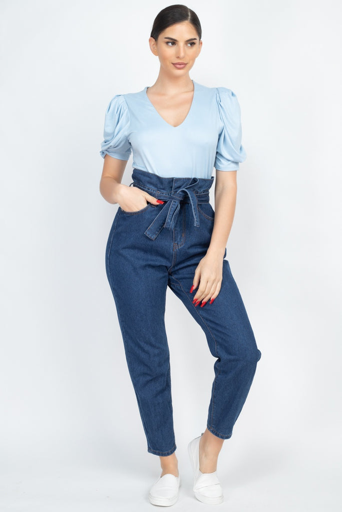 Paper Bag Denim Jeans - Deals Kiosk