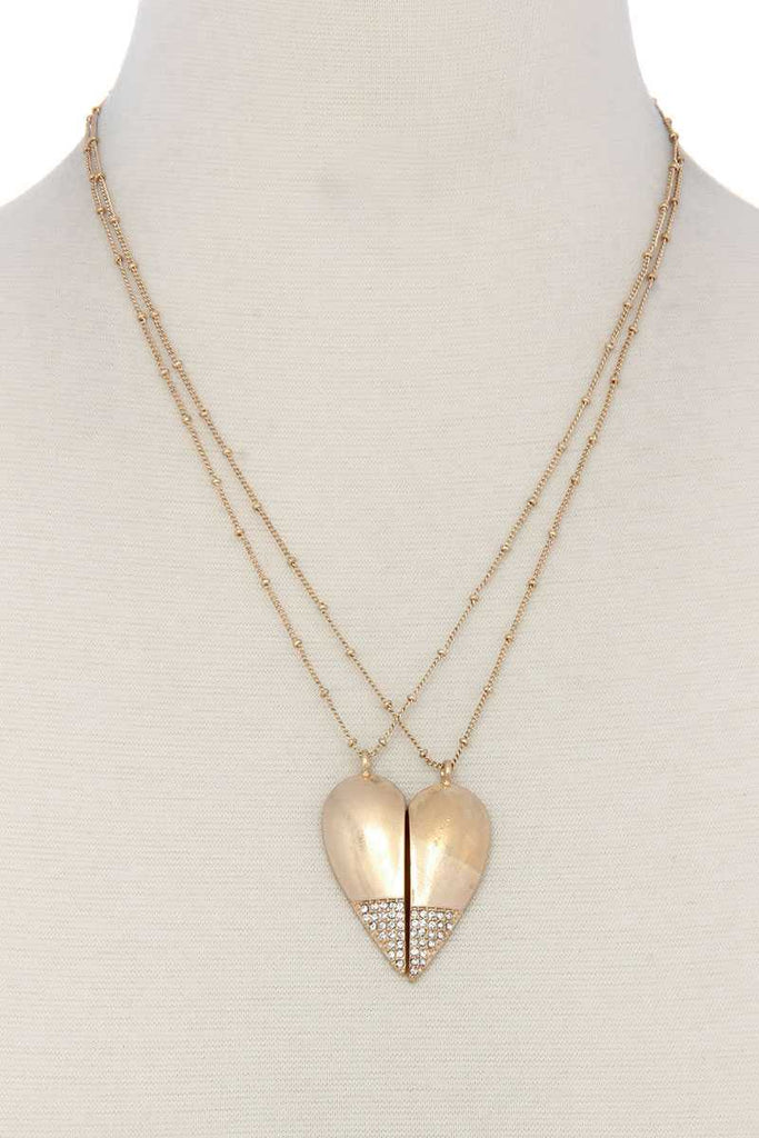 Break Apart Heart Pendant Necklace - Deals Kiosk