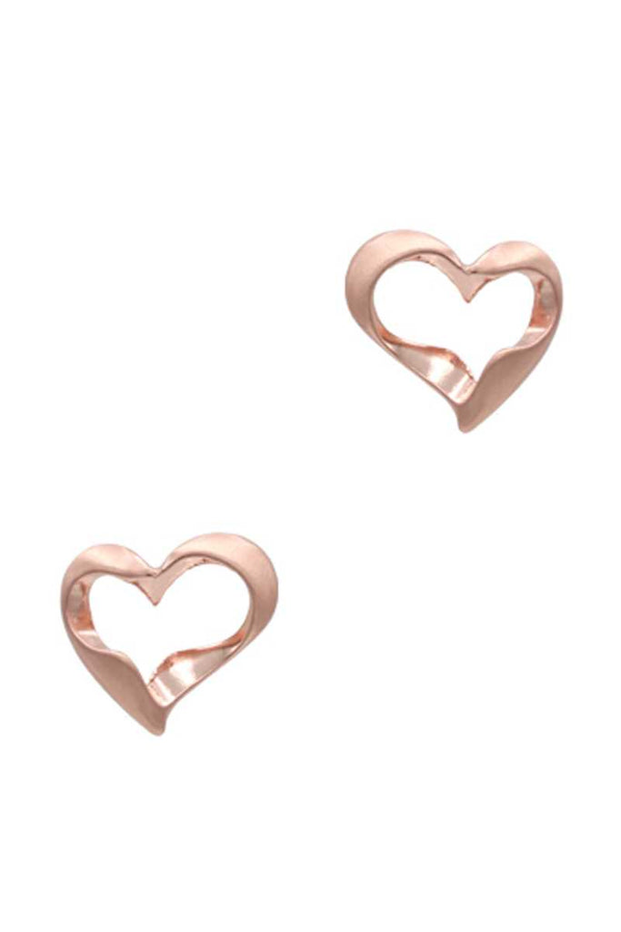 Metal Heart Stud Earring - Deals Kiosk
